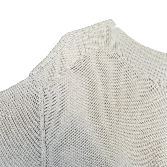 Tribal Jeans cream sweater with zippers on side - Picture 5 of 6